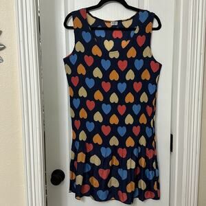 Ottavia navy blue heart dress size s